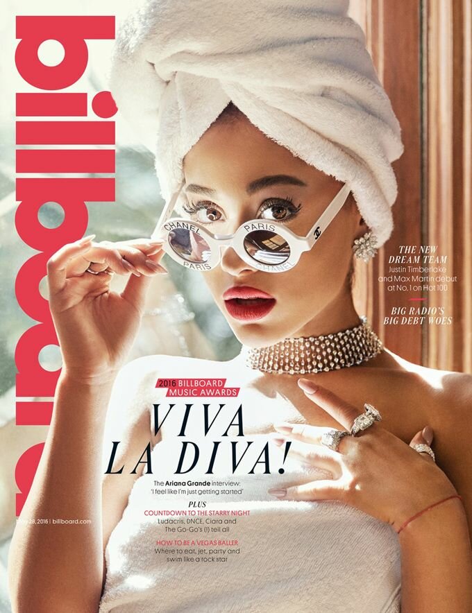 Ариана Гранде на обложке Billboard Magazine